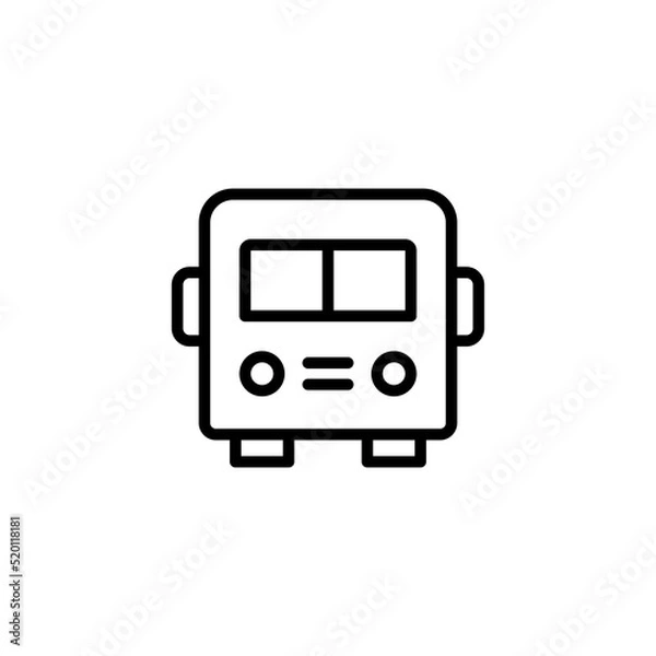 Fototapeta Bus line icon vector design
