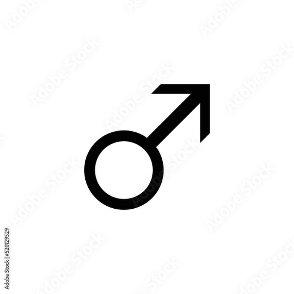 Fototapeta Gender Icon Sign Vector Isolated on White Artboard