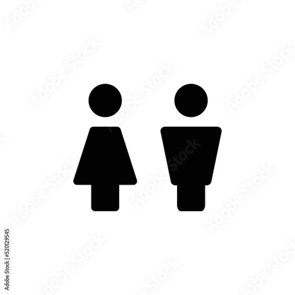 Obraz Gender Icon Sign Vector Isolated on White Artboard