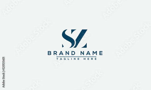 Obraz Logo design letter SZ . Elegant modern. Vector template.