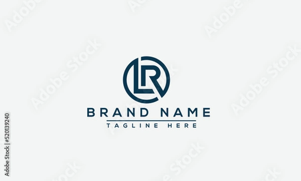 Obraz Logo design letter LR . Elegant modern. Vector template.