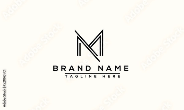 Obraz Logo design letter MM . Elegant modern. Vector template.