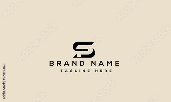 Obraz Logo design letter SP . Elegant modern. Vector template.