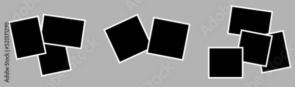 Fototapeta photo frames of different sizes