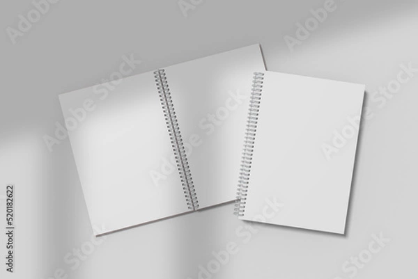 Obraz A5 Spiral Notebook Blank Mockup