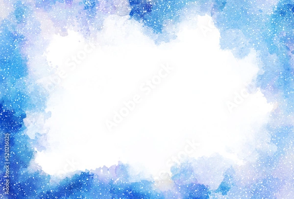 Fototapeta 背景素材_水彩テクスチャ_フレーム