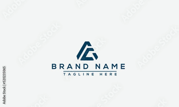 Obraz Logo design letter AC . Elegant modern. Vector template.