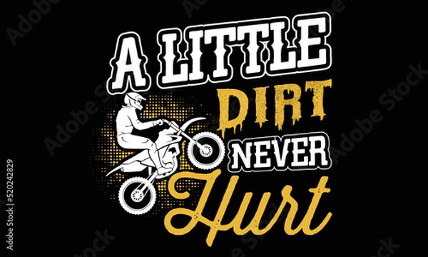 Fototapeta Dirt Bike T-shirt Design lovers