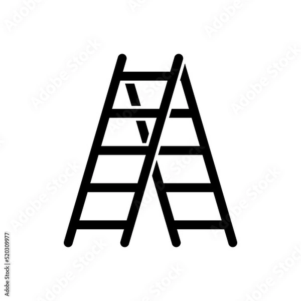 Obraz ladders isolated on white