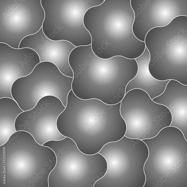 Fototapeta Geometric background black and white. Pentagon. Vector illustration.