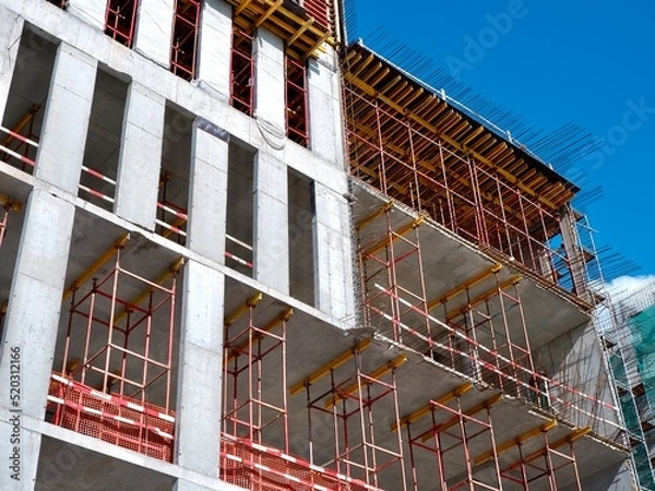 Obraz construction of building in the city