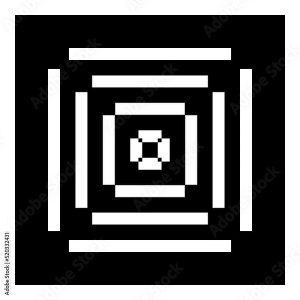 Obraz Square Elements Flat Icon Isolated On White Background