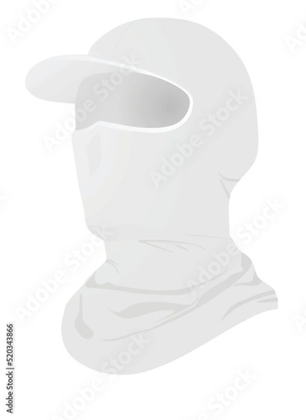 Fototapeta White head cover gear. vector