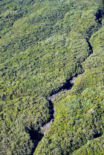 Fototapeta Voie d'eau vue du ciel