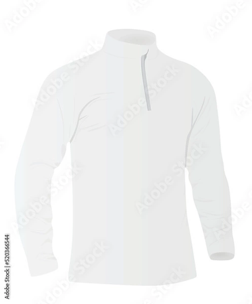 Fototapeta White top blazer. vector illustration 