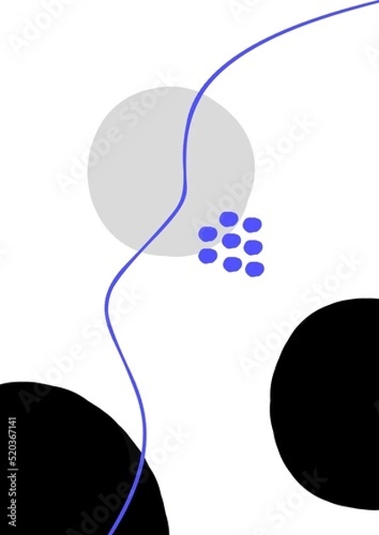 Obraz Geometric Shape Illustration, Abstract, boho background