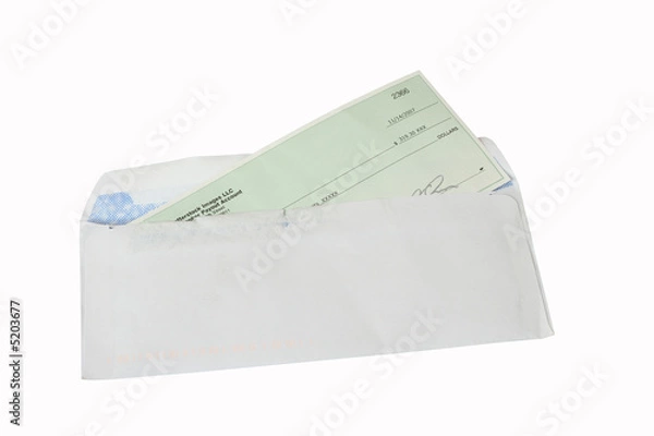Fototapeta cheque