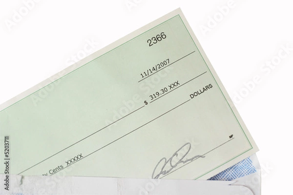 Obraz cheque