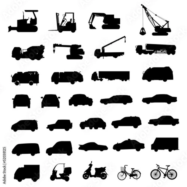 Fototapeta 車シルエット