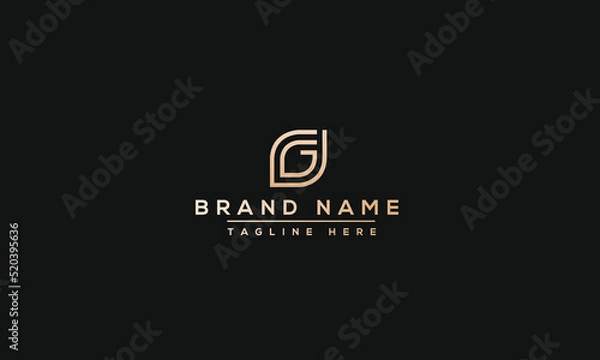 Obraz Logo design letter DG . Elegant modern. Vector template.
