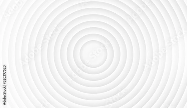 Obraz Abstract geometric background, circles shape. White and gray background. Vector illustration