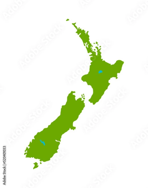 Obraz New Zealand Border Composition