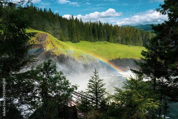 Obraz Rainbow in waterfall