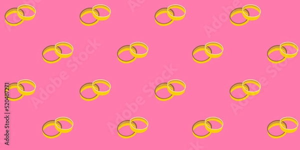 Obraz Wedding Bands Pattern