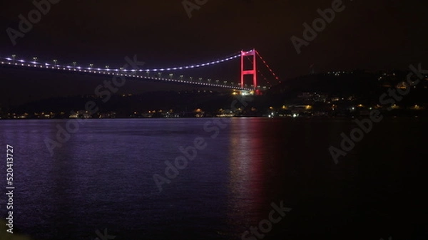 Obraz bridge at night