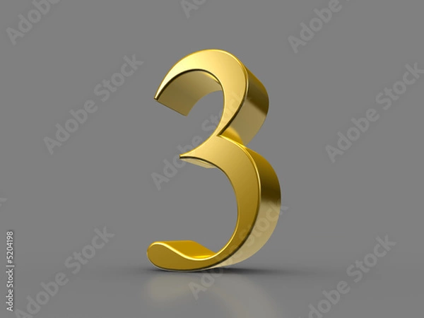 Fototapeta Golden Three