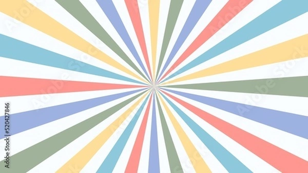 Fototapeta Retro background with rays. Radial Burst. Sunbeam Design. 