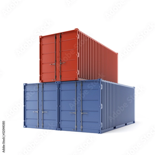 Obraz Three freight containers