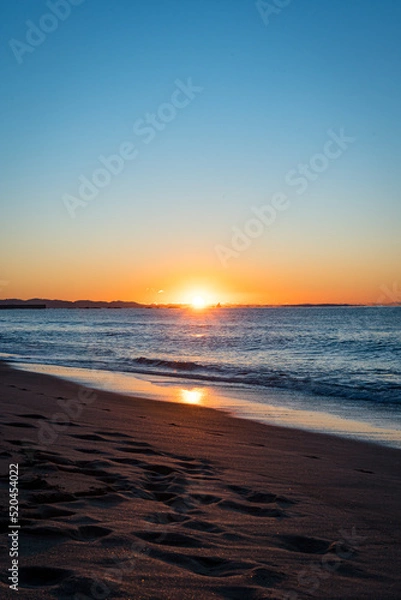 Obraz 海岸の日の出