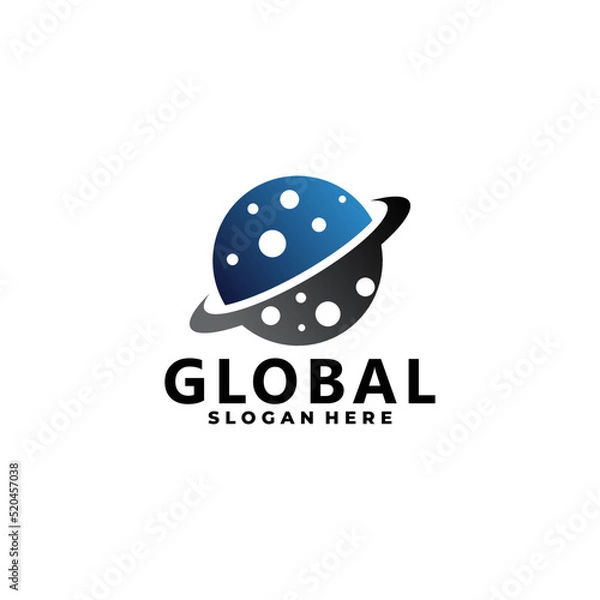 Fototapeta global vector logo design isolated