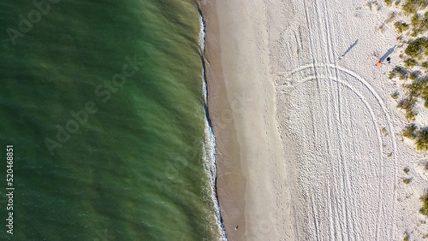 Obraz seashore filming from a drone view from above, Ukraine, Odessa