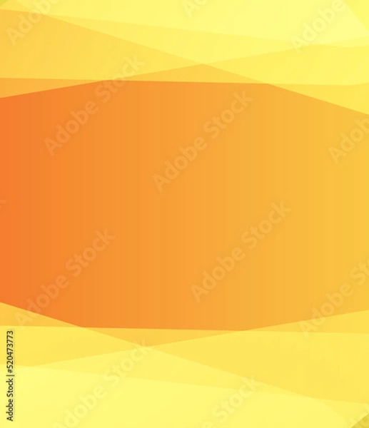 Obraz Geometric abstract shape on yellow-orange gradient overlay background. Vector.