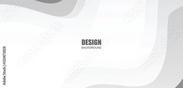 Obraz Geometric abstract shape on white gradient overlay background. Vector.