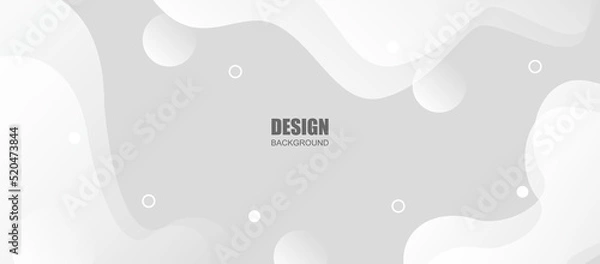 Obraz Geometric abstract shape on white gradient overlay background. Vector.