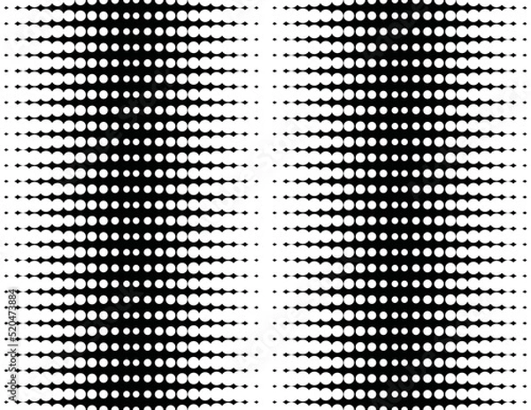 Obraz Geometric seamless pattern monochrome background design. Vector. Illustration.