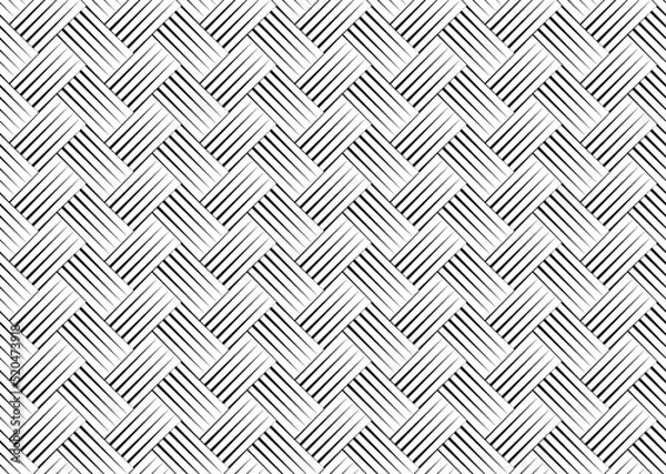 Obraz Geometric seamless pattern monochrome background design. Vector. Illustration.