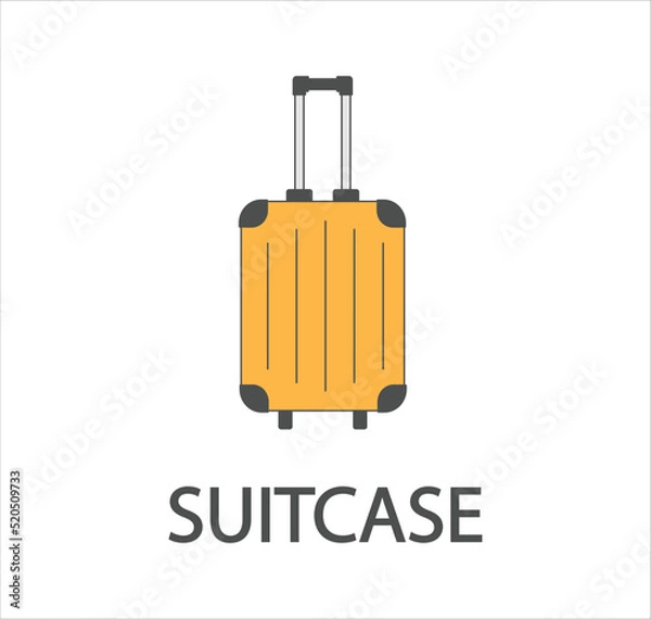 Obraz Suitcase baggage concept line icon. Simple element illustration