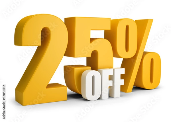 Fototapeta 25 percent OFF