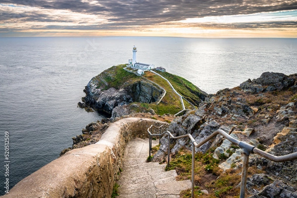 Fototapeta Stairs to  West Stack Lighthouse
