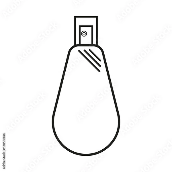 Obraz Perfume line icon. Bottle, flacon, spray illustration. Beauty care concept. Vector illustration of perfume bottle.