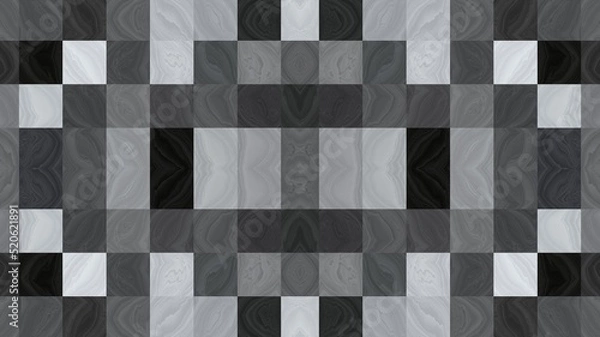 Fototapeta Checks pattern for tiles, T shirt, bed sheet, towel, handkerchief, sari, table cloth, pillow cover, carpet, curtains and fabric print. 3d Textile art. Best wallpaper. Mosaic wall tile.