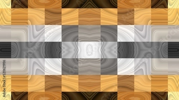 Fototapeta Colorful checks pattern for tiles, T shirt, bed sheet, sari, table cloth, pillow cover, carpet, curtains and fabric print. 3d Textile art. Best wallpaper. Mosaic wall tile.