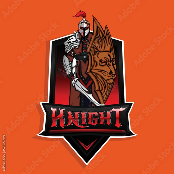 Obraz Modern warrior logo template	