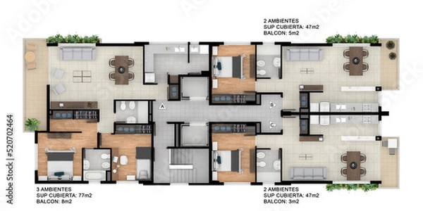 Obraz Building Floor Plan