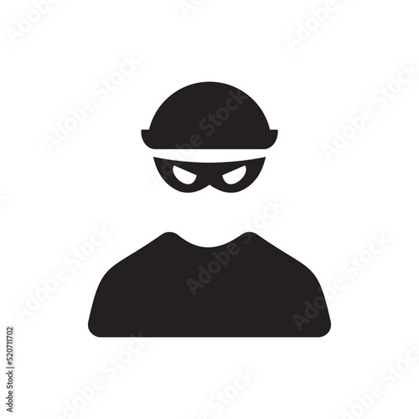 Obraz Thief icon vector illustration symbol	