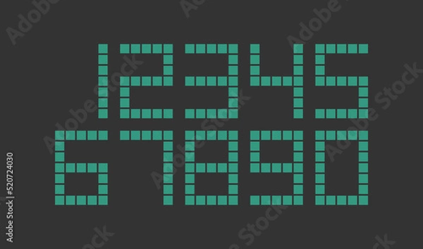 Obraz Numbers set vector, modern design.